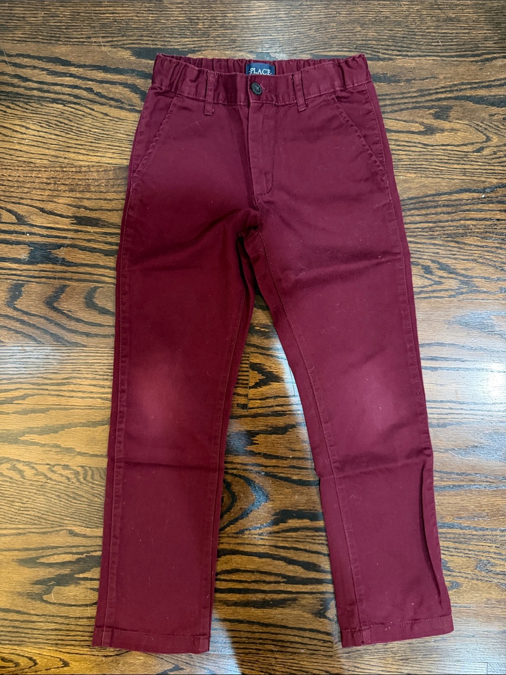 The Children's Place Maroon Straight-Leg Chinos size 8